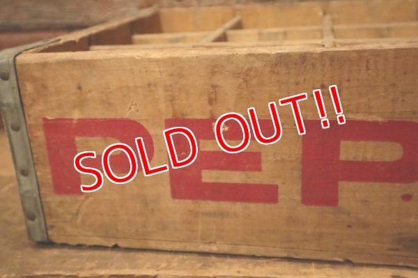 画像2: dp-230401-12 PEPSI / 1970's Wood Box