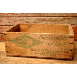 画像: dp-231206-12 S and W  Sussman Wormser & Co / 1940's-1950's Wood Box
