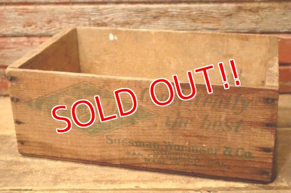 画像4: dp-231206-12 S and W  Sussman Wormser & Co / 1940's-1950's Wood Box