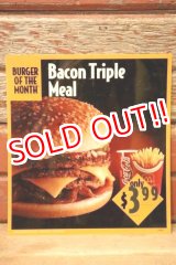 画像: dp-230901-45 McDonald's / 1994 Translite "Bacon Triple Meal"