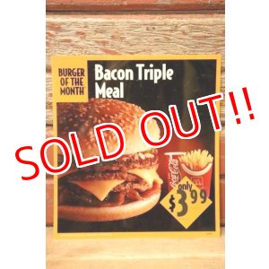 画像: dp-230901-45 McDonald's / 1994 Translite "Bacon Triple Meal"