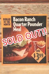 画像: dp-230901-45 McDonald's / 1994 Translite "Bacon Ranch Quarter Pounder Meal"