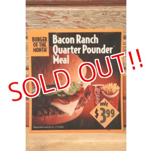 画像: dp-230901-45 McDonald's / 1994 Translite "Bacon Ranch Quarter Pounder Meal"
