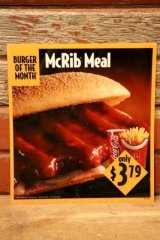 画像: dp-230901-45 McDonald's / 1994 Translite "McRib Meal"