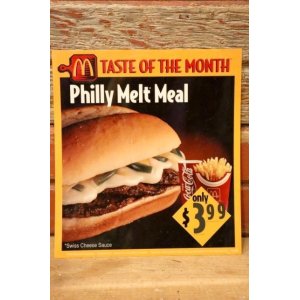 画像: dp-230901-45 McDonald's / 1995 Translite "Philly Melt Melt"