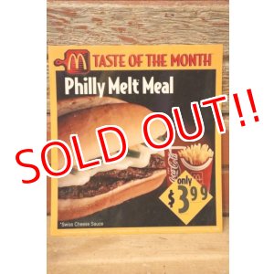 画像: dp-230901-45 McDonald's / 1995 Translite "Philly Melt Melt"
