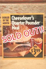 画像: dp-230901-45 McDonald's / 1993 Translite "Cheeselover's Quarter Pounder Meal"