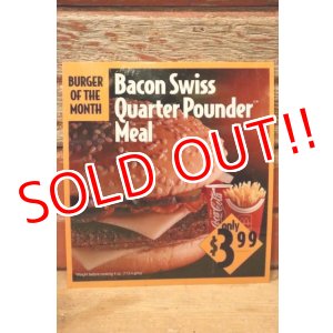 画像: dp-230901-45 McDonald's / 1993 Translite "Bacon Swiss Quarter Pounder Meal"