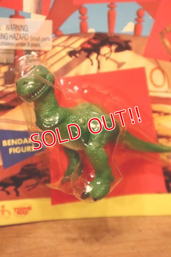 画像2: ct-231101-32 TOY STORY / THINKWAY 1990's Rex Bendable Figure