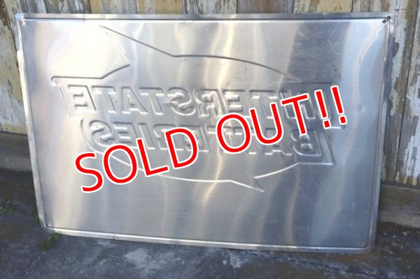 画像9: dp-231012-24 INTERSTATE BATTERIES / 1990's Metal Sign