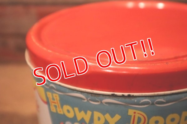 画像8: ct-231211-22 HOWDY DOODY / BLUE MAGIC 1950's cookie-go-around Tin Can