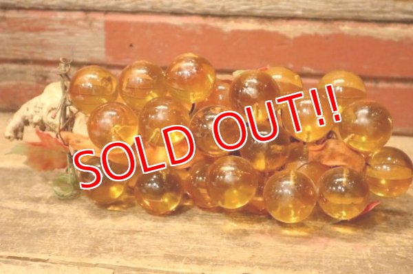 画像6: dp-231211-06 1960's-1970's Resin Grapes  "Amber"