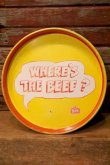 画像1: dp-231211-09 WENDY'S / 1984 "WHERE'S THE BEEF?" Tin Serving Tray