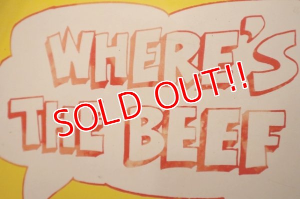 画像3: dp-231211-09 WENDY'S / 1984 "WHERE'S THE BEEF?" Tin Serving Tray