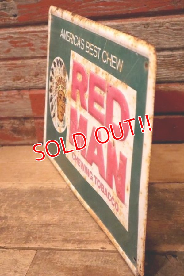 画像6: dp-240101-01 RED MAN CHEWING TOBACCO / 1950's〜 Metal Sign