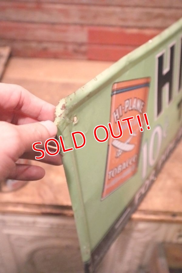 画像7: dp-240101-02 HI-PLANE TOBACCO / 1940's-1950's Metal Sign