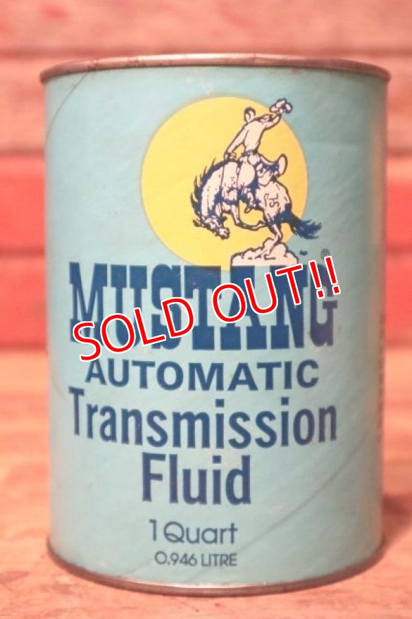 画像1: dp-231012-47 MUSTANG / AUTOMATIC Transmission Fluid U.S. ONE QUART MOTOR OIL CAN