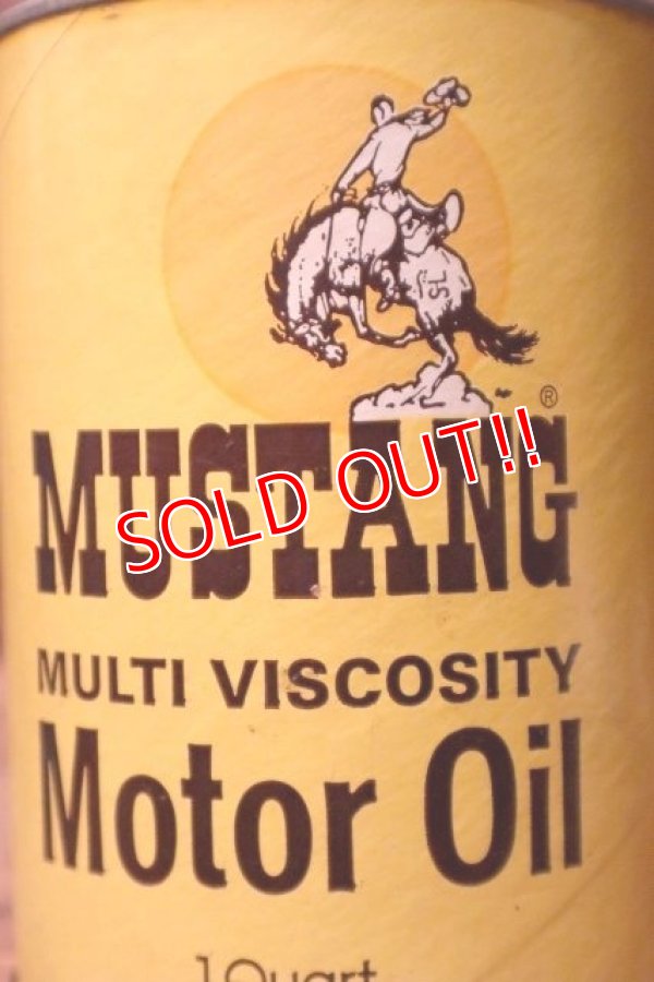 画像2: dp-231012-48 MUSTANG / MULTI VISCOSITY U.S. ONE QUART MOTOR OIL CAN