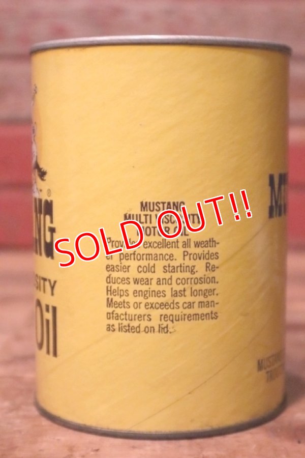 画像4: dp-231012-48 MUSTANG / MULTI VISCOSITY U.S. ONE QUART MOTOR OIL CAN
