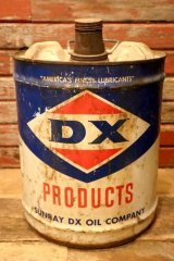 画像: dp-240101-51 SUNRAY DX OIL COMPANY / DX 1970's 5 U.S. GALLONS CAN