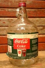 画像: dp-240101-10 Coca-Cola / 1960's Gallon Soda Fountain Syrup Jug Bottle (C)