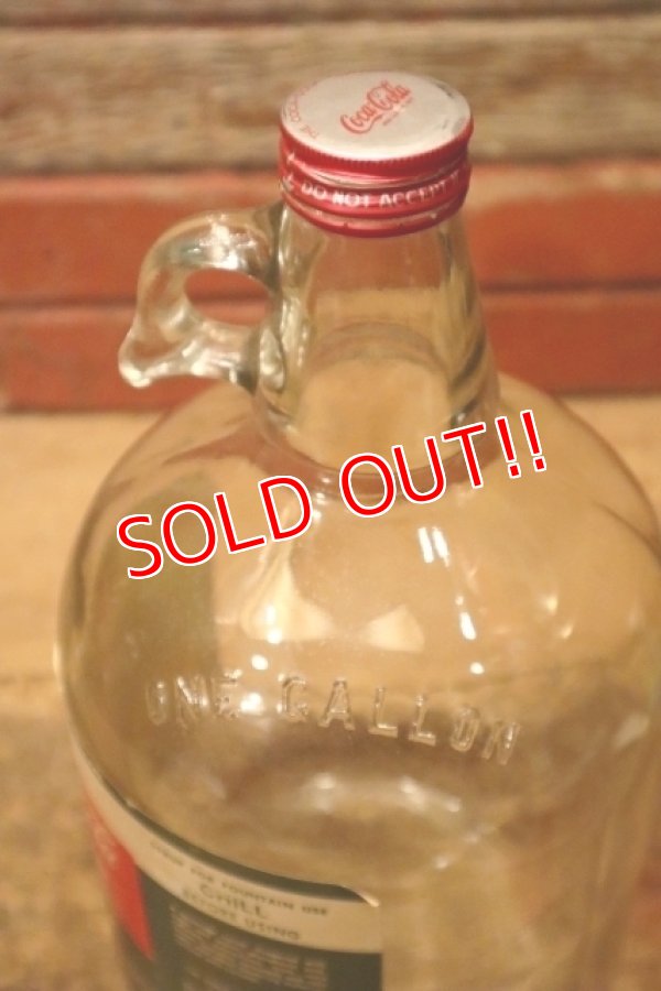 画像5: dp-240101-10 Coca-Cola / 1960's Gallon Soda Fountain Syrup Jug Bottle