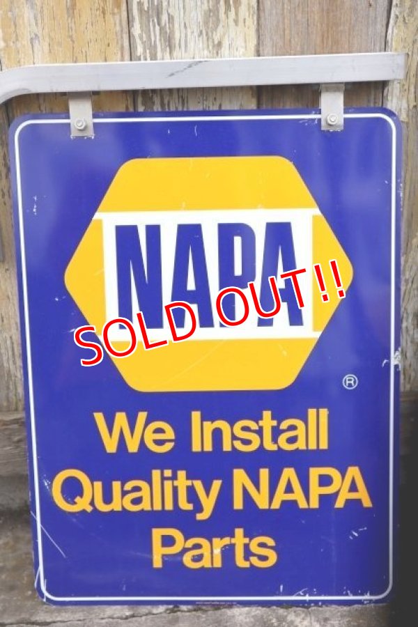 画像8: dp-240101-44 NAPA 1986 W-side Metal Sign