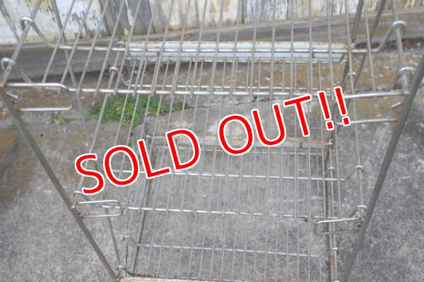 画像10: dp-240101-48 REAL-KILL Vintage Wire Shelf Display Rack