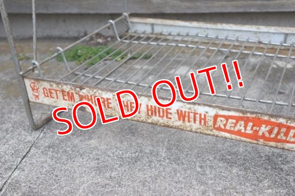 画像6: dp-240101-48 REAL-KILL Vintage Wire Shelf Display Rack