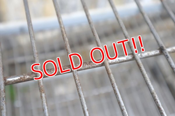 画像11: dp-240101-48 REAL-KILL Vintage Wire Shelf Display Rack