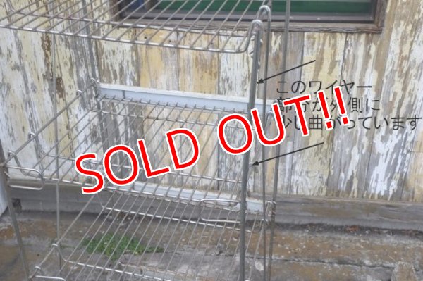 画像9: dp-240101-48 REAL-KILL Vintage Wire Shelf Display Rack