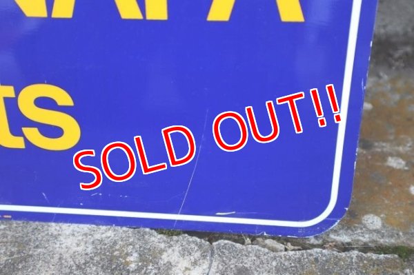 画像4: dp-240101-44 NAPA 1986 W-side Metal Sign