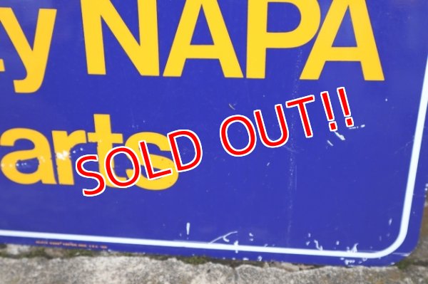 画像12: dp-240101-44 NAPA 1986 W-side Metal Sign