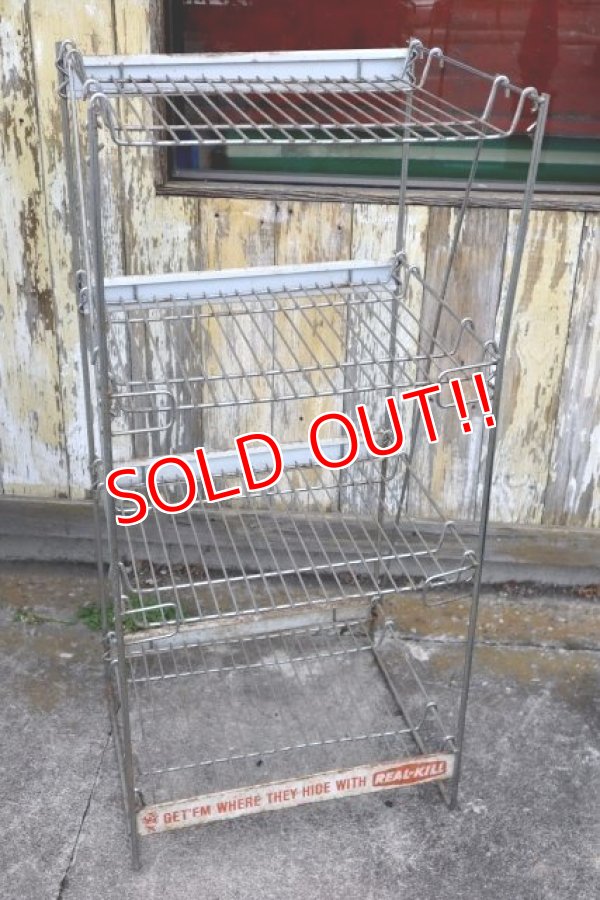 画像8: dp-240101-48 REAL-KILL Vintage Wire Shelf Display Rack
