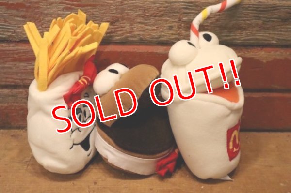 画像5: ct-240101-08 McDonald's / 1997 Hamburger, Milkshake and French Fries Bean Bag Plush Doll