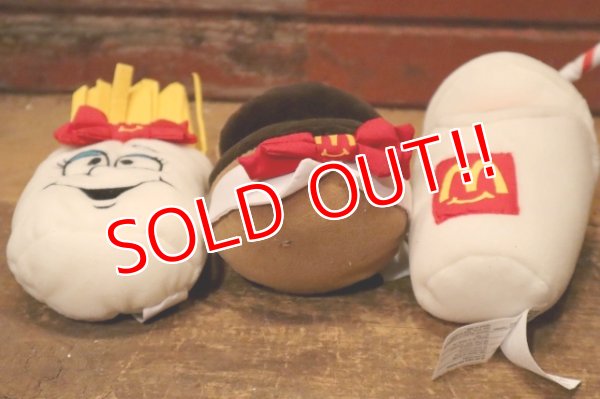 画像7: ct-240101-08 McDonald's / 1997 Hamburger, Milkshake and French Fries Bean Bag Plush Doll
