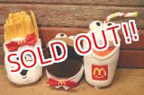 画像: ct-240101-08 McDonald's / 1997 Hamburger, Milkshake and French Fries Bean Bag Plush Doll