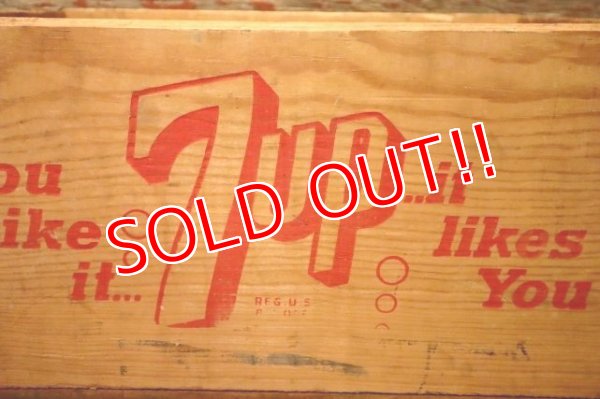 画像2: dp-240214-13 7up / 1970's Wood Box