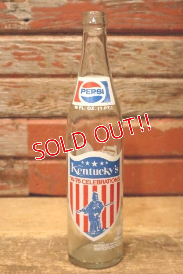 画像1: dp-240214-11 PEPSI COLA / Kentucky's '74-'76 Celebrations 16 FL.OZ. Bottle