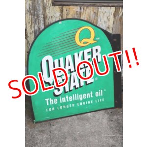 画像: dp-240101-20 QUAKER STATE MOTOR OIL / Late 1980's-1990's W-side Metal Sign