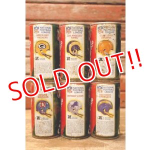 画像: ct-240101-63 CANADA DRY Ginger Ale / 1970's NFL Team Can Set of 6
