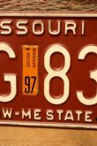 画像3: dp-201101-27 License Plate 1980's MISSOURI "J8G-836"