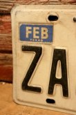画像2: dp-201101-27 License Plate 1980's TEXAS "ZAJ-594"