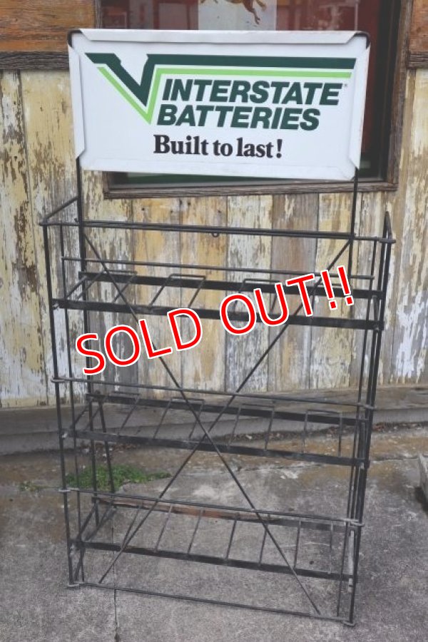 画像10: dp-240101-18 INTERSATTE BATTERIES / 〜1980's Metal Wire Rack