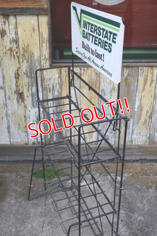 画像7: dp-240101-18 INTERSATTE BATTERIES / 〜1980's Metal Wire Rack