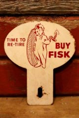 画像: dp-240214-25 FISK TIRES / 1940's-1950's License Topper