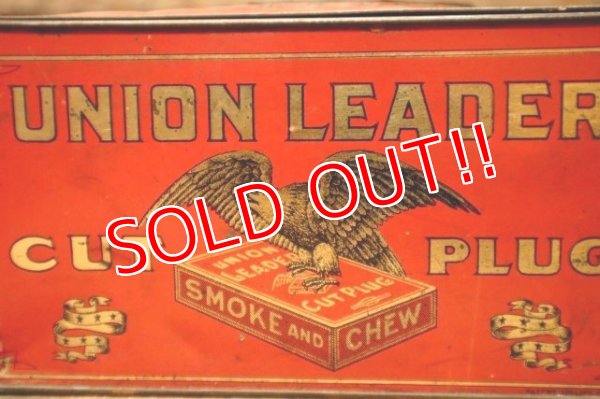 画像2: dp-240214-08 UNION LEADER CUT PLUG / 1930's〜1940's Tin Box