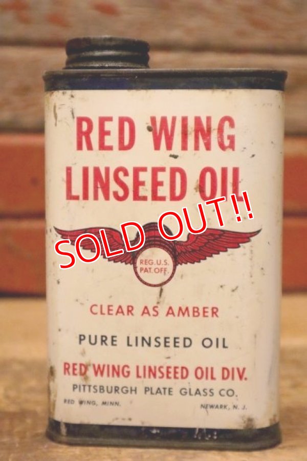 画像1: dp-240207-01 RED WING / 1950's LINSEED OIL 1 PINT CAN