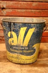 画像: dp-240214-03 all / 1950's-1960's Laundry Detergent Galvanized Metal Bucket