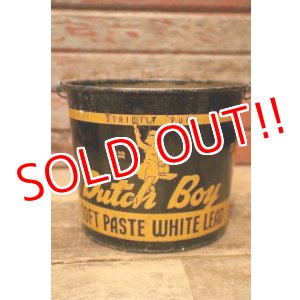 画像: dp-240214-05 Dutch Boy/ 1950's-1960's SOFT PASTE WHITE LEAD 25 LBS. NET Bucket